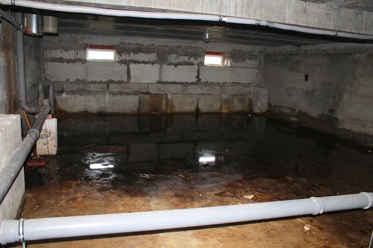 Вода в подвале и затопление подполья