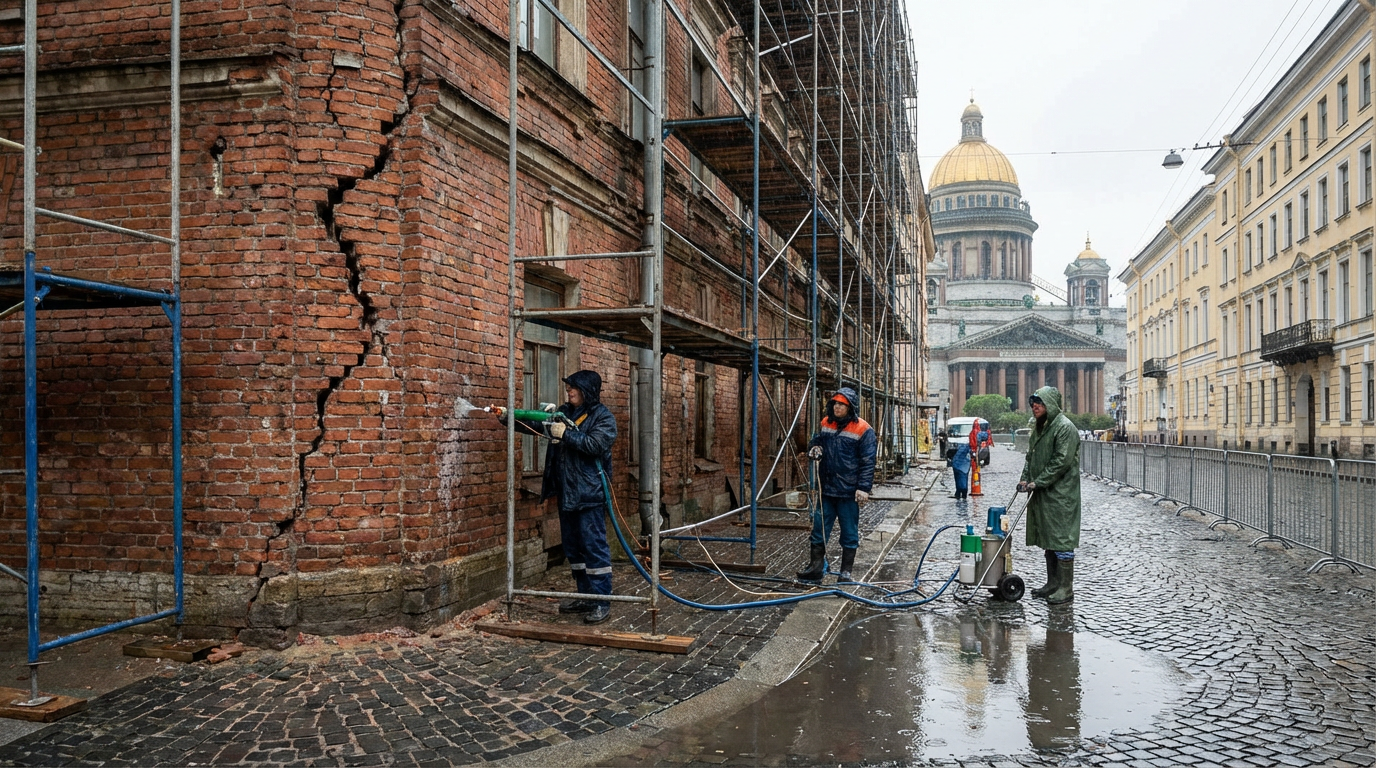 инъектирование кладки
