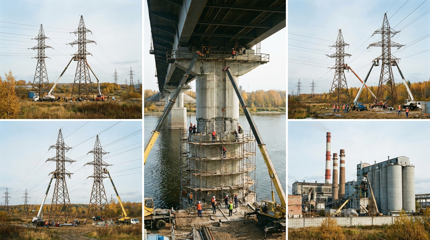 ремонт опор