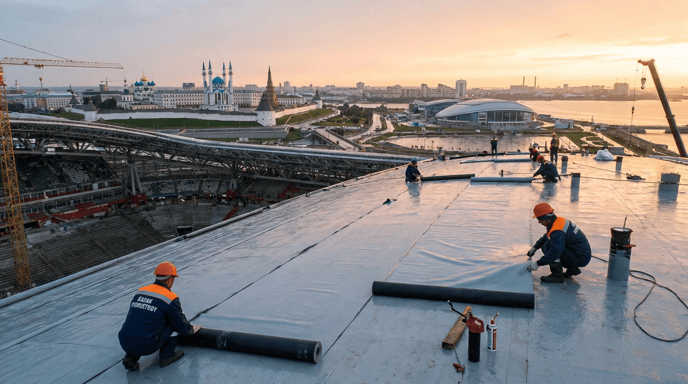 гидроизоляция спортивных сооружений в Казани