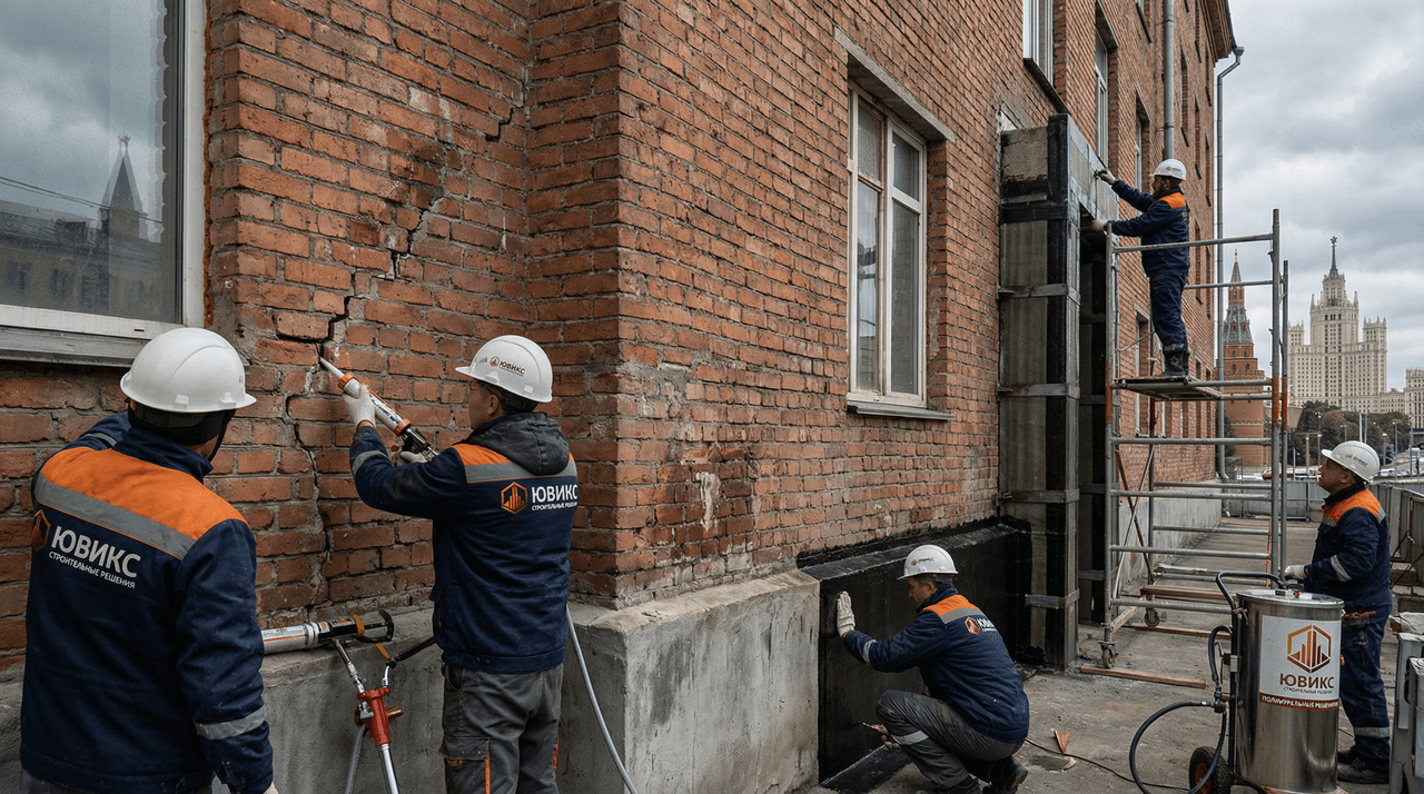 ремонт кирпичных фасадов