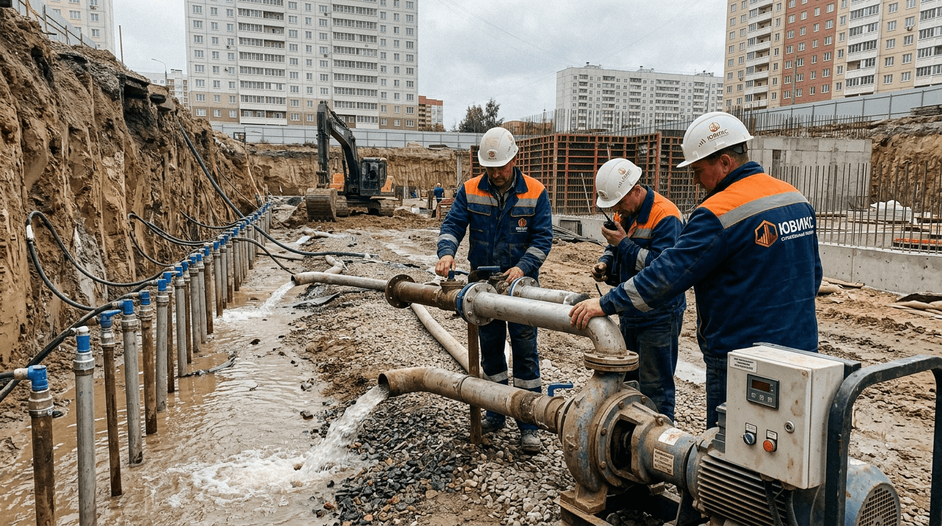 строительное водопонижение
