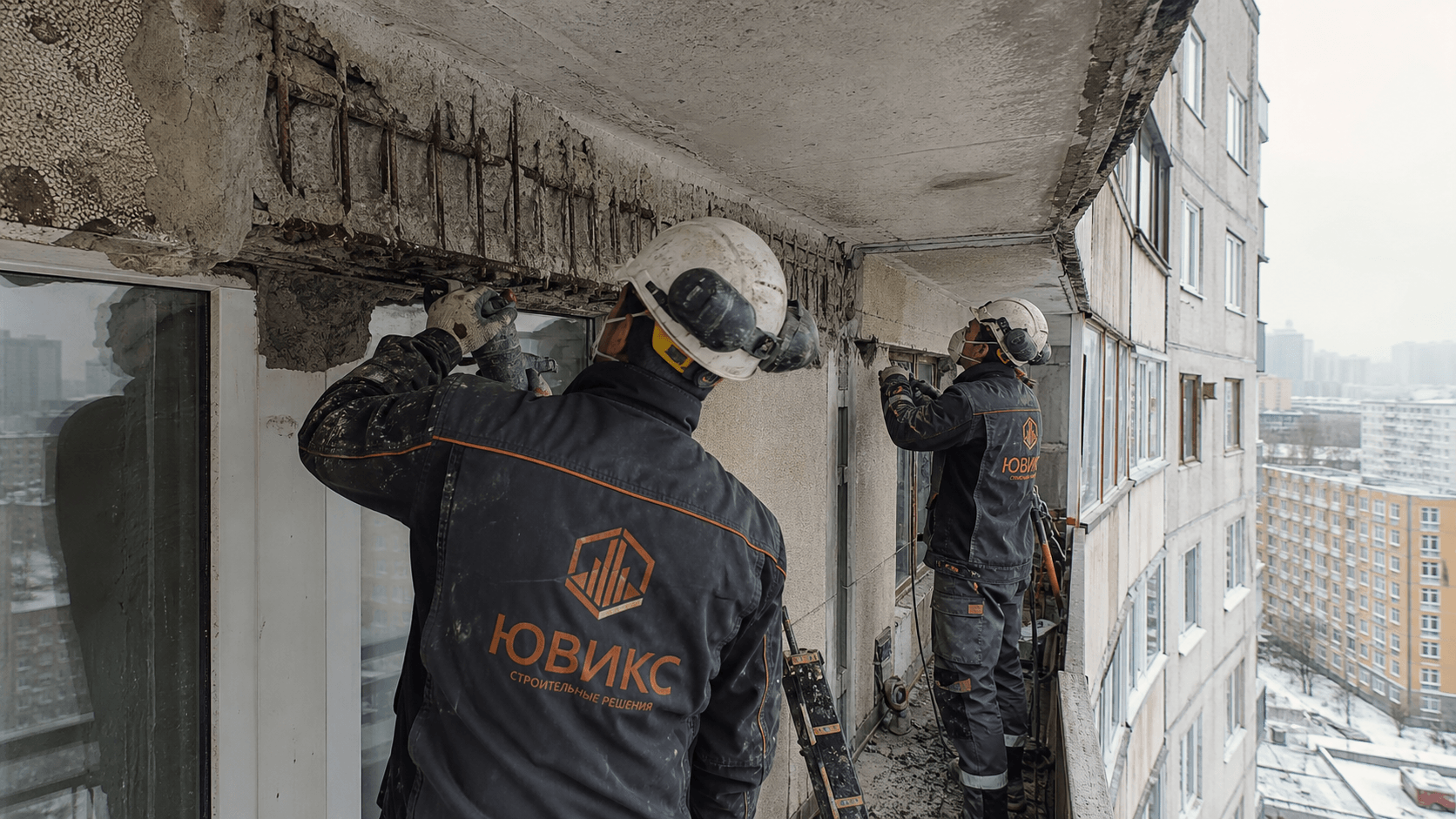 восстановление несущей способности балконов и эркеров панельных домов